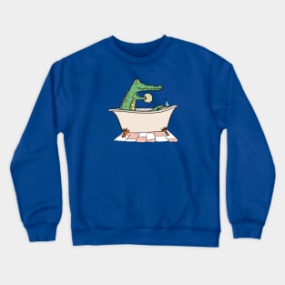 Crocodile Bathtime Crewneck Sweatshirt